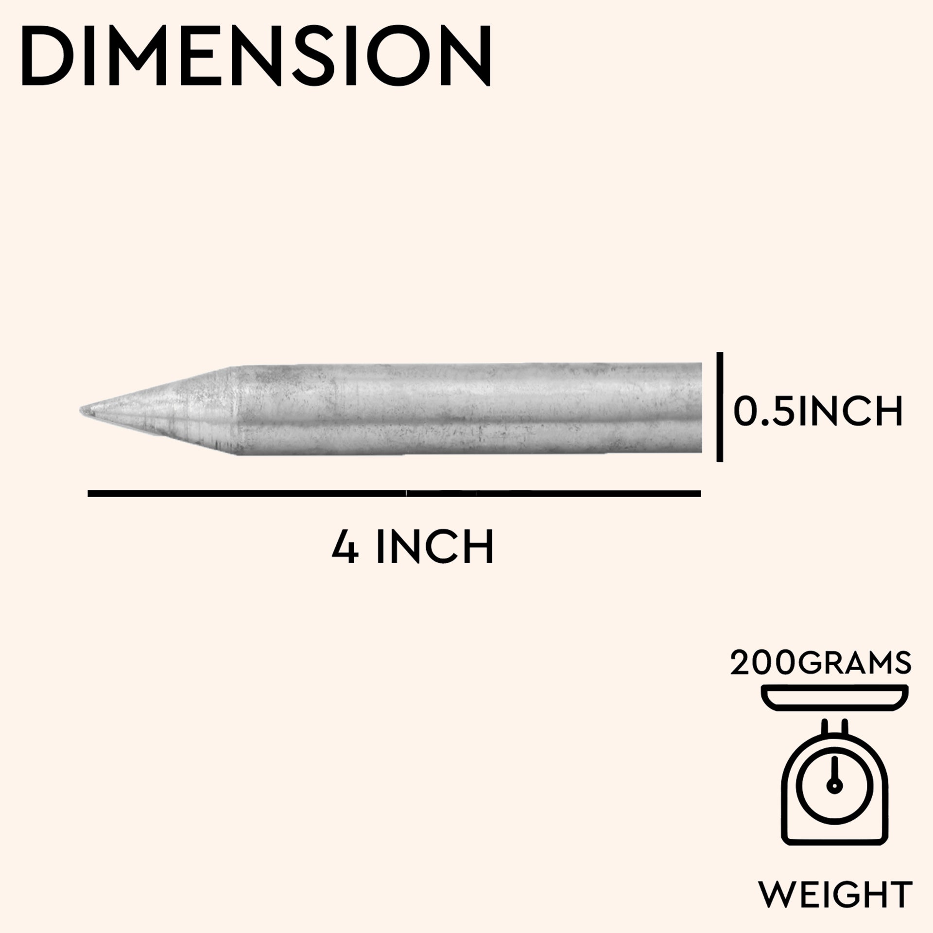 VASTU VARDAN STAINLESS STEEL 4 INCH KILAK