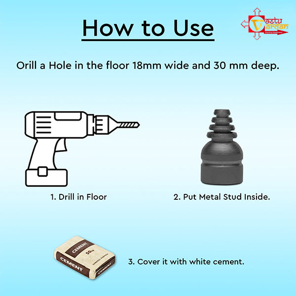 IRON CONE STUD 15 MM SET 9