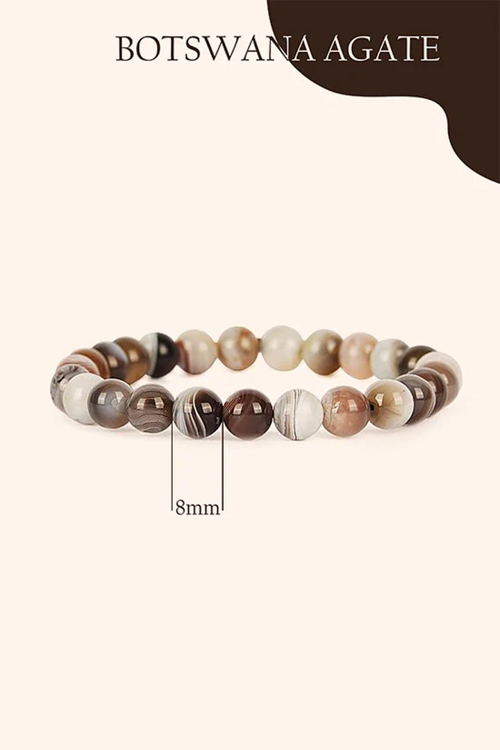 BOTSWANA AGATE BRACELET - Calmness, Protection & Emotional Balance