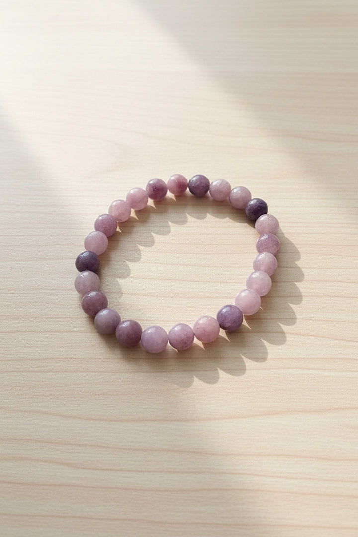 LEPIDOLITE BRACELET - Emotional Balance & Calm Energy