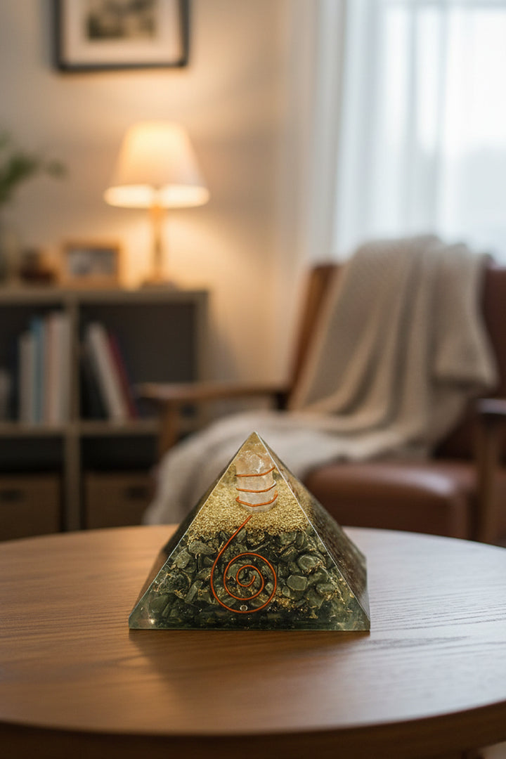 2 INCH PYRITE CRYSTAL PYRAMID -  Wealth & Focus Energy Generator