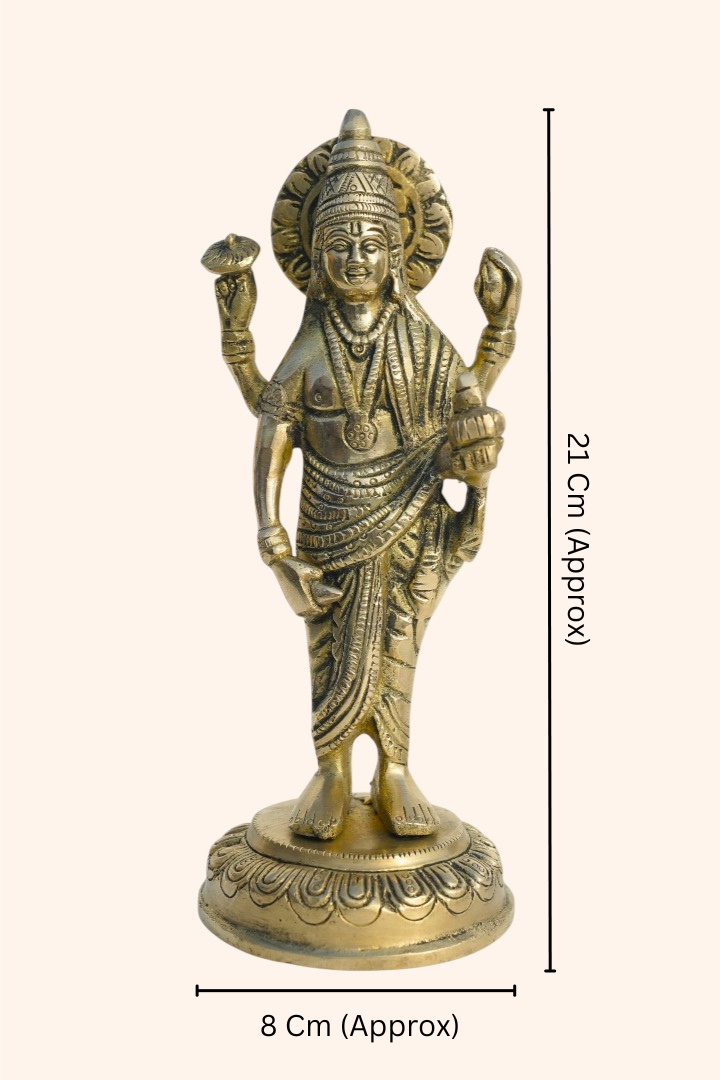 VASTU VARDAN BRASS DHANVANTRI STATUE
