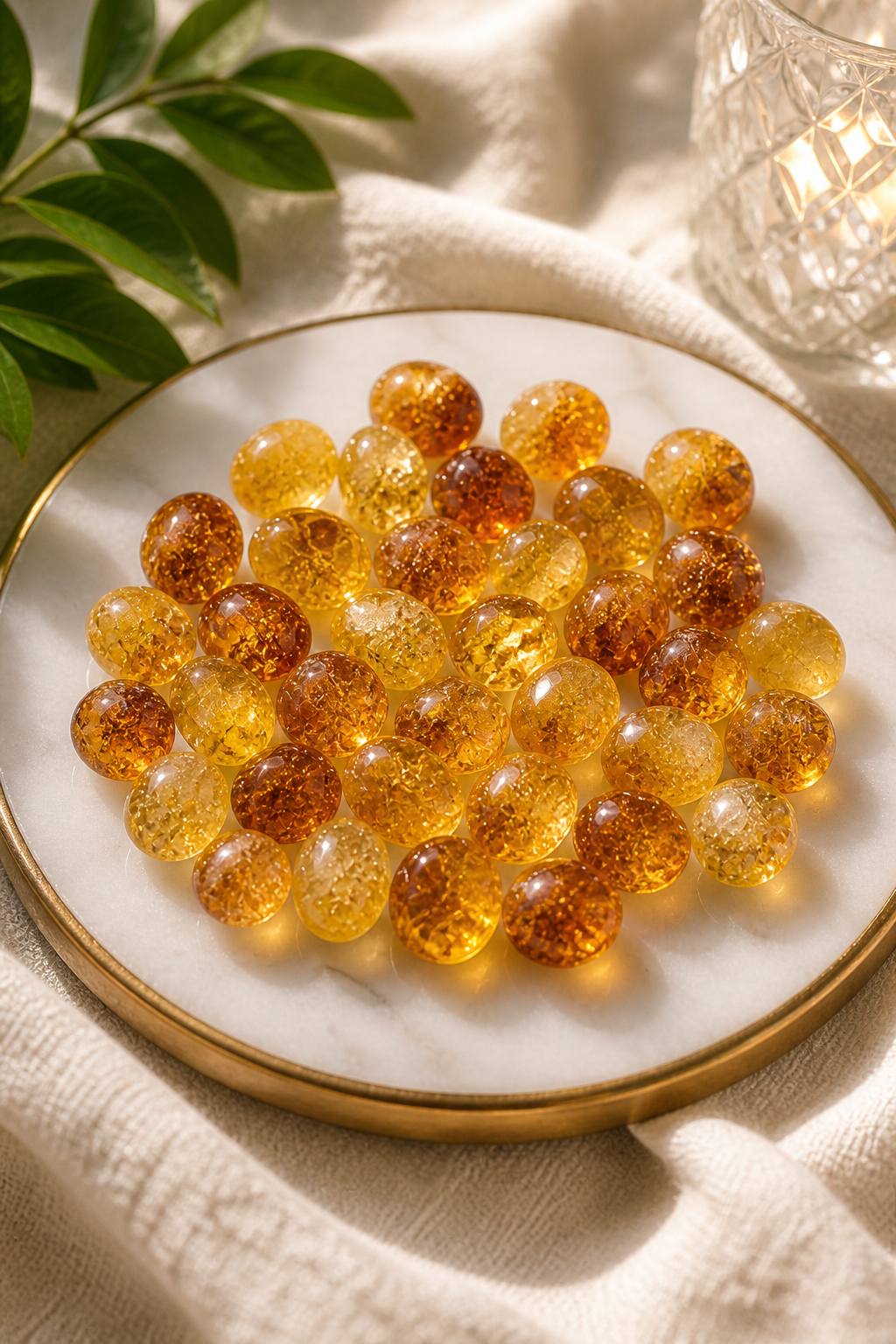 CITRINE CRYSTAL TUMBLE 100 GRAM - Daily Positivity & Confidence Stone