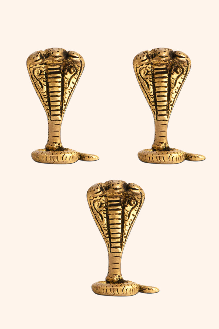 VASTU VARDAN BRASS SNAKE PACK OF 3