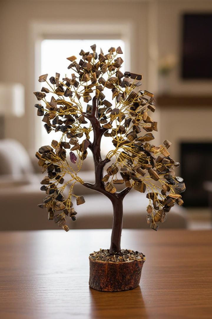 TIGER EYE TREE 300 BEADS  - For Confidence-Boosting &  Home And Office Decor