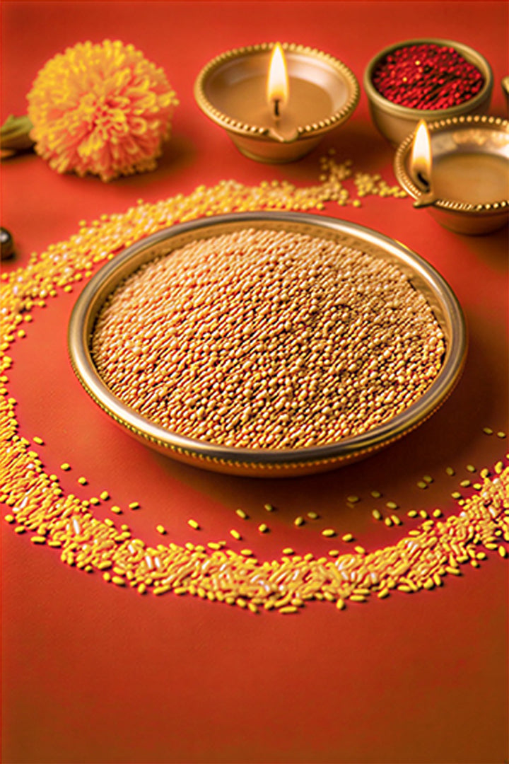 YELLOW SARSO 1 KG - Energy Cleansing & Problem Removal Remedies