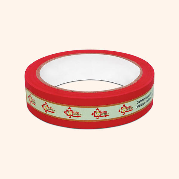 RED VASTU CORRECTION TAPE | 1 INCH | LENGTH- 16 METER APPROX | TOILET VASTU REMEDY | PACK OF 1