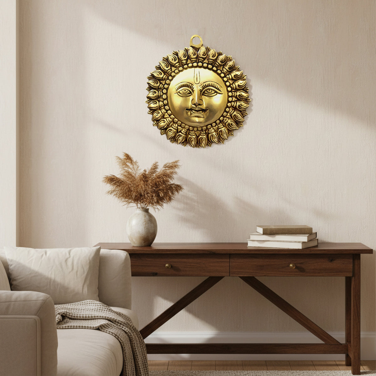VASTU VARDAN BRASS SMALL SUN STATUE