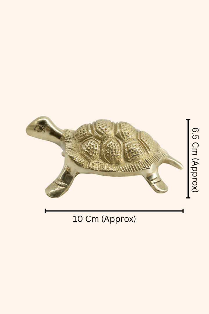VASTU VARDAN BRASS SMALL YANTRA TURTLE 2 INCH
