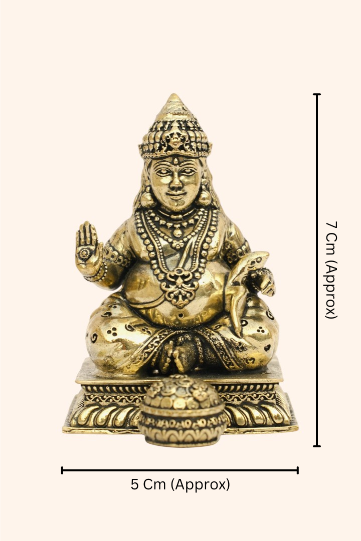 VASTU VARDAN BRASS DHAN KUBER JI 3 INCH (APPROX)