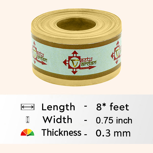 VASTU VARDAN 8 FEET 0.75 INCH BRASS STRIP