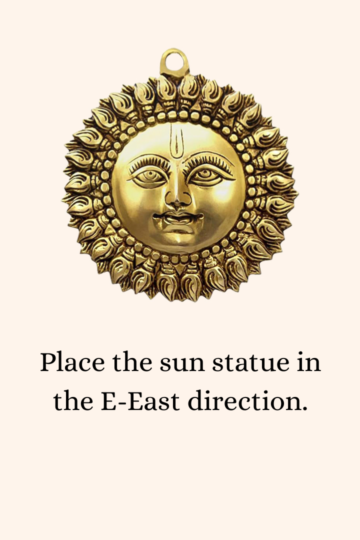 VASTU VARDAN BRASS SMALL SUN STATUE