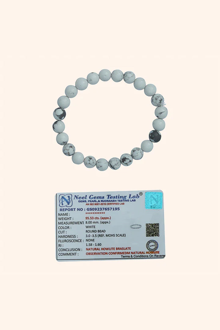 HOWLITE BRACELET - Calmness & Emotional Balance