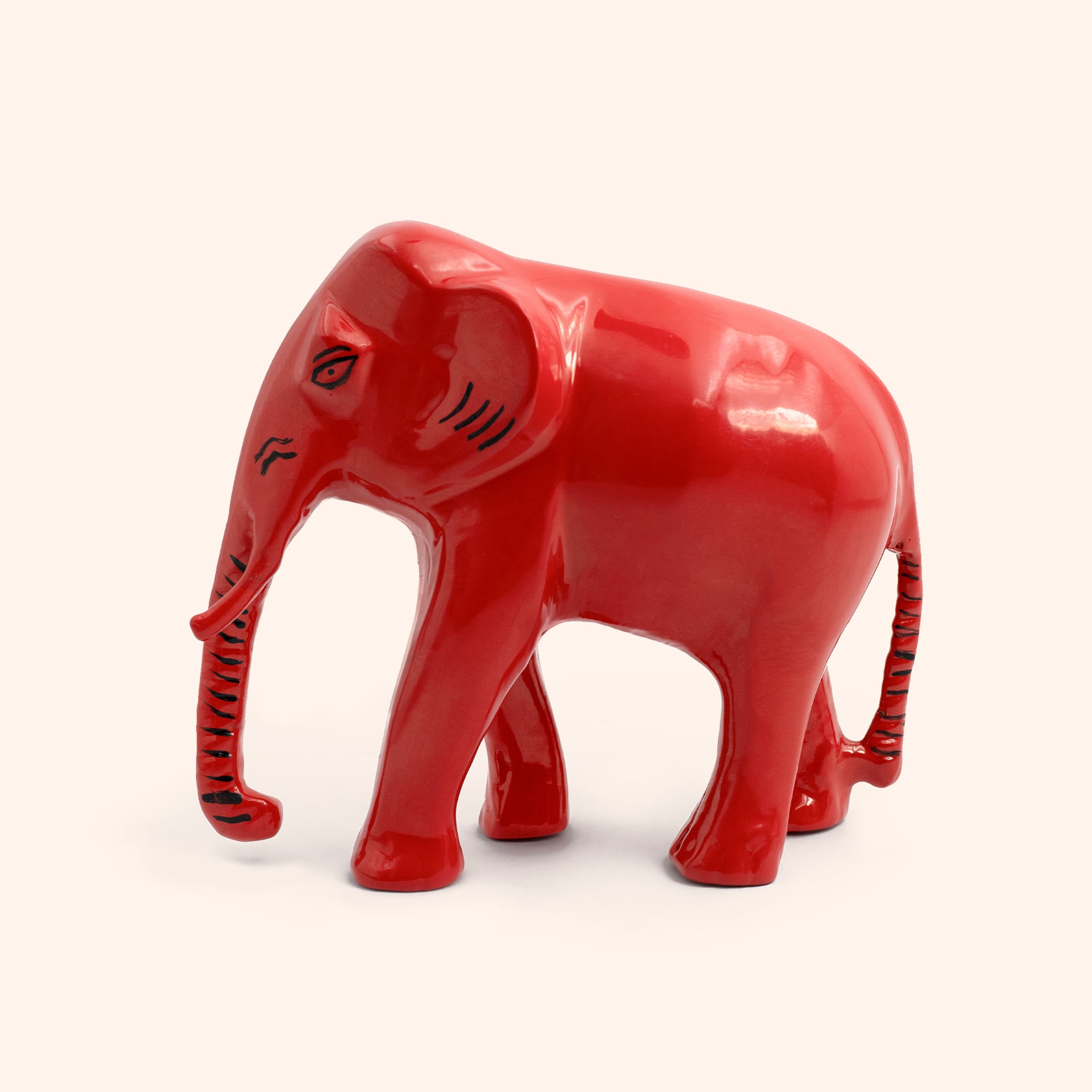 VASTU VARDAN BRASS RED ELEPHANT
