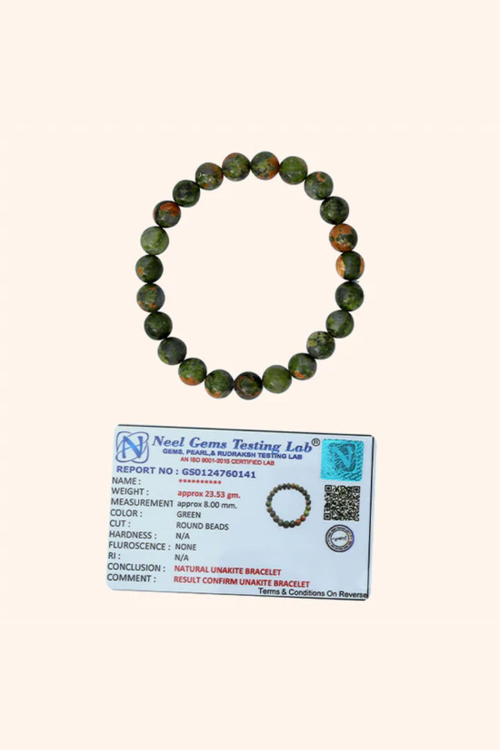 UNAKITE BRACELET - Emotional Healing & Balance