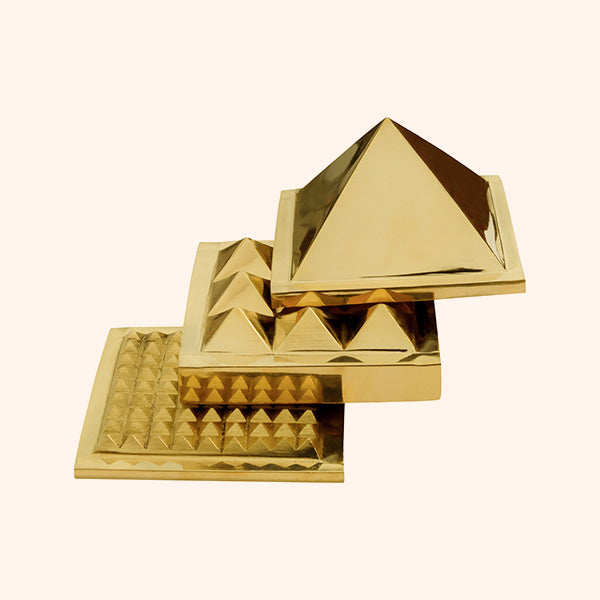 VASTU VARDAN 3 LAYER BRASS PYRAMID