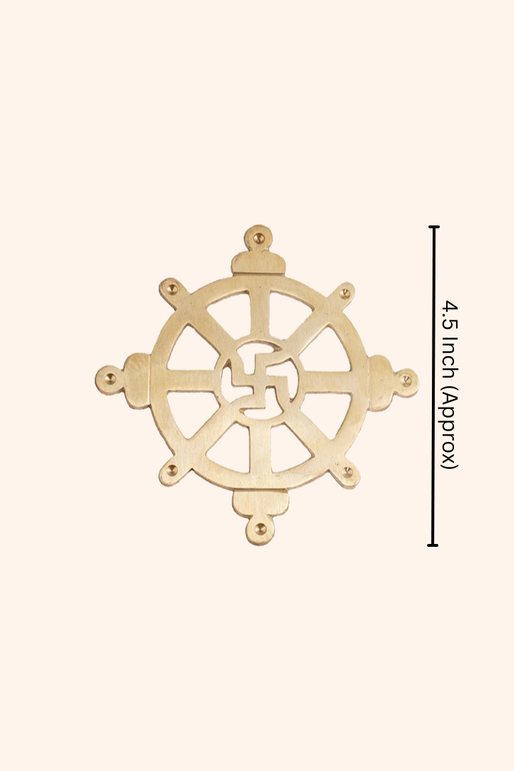 VASTU VARDAN BRASS CHAKRA SATIYA HELIX (4.5 INCH)