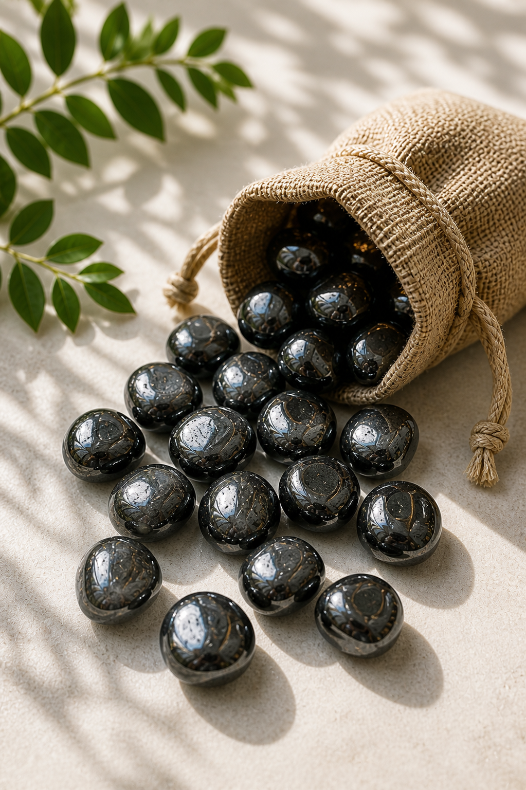 HEMATITE CRYSTAL TUMBLE - 100 GRAM - Use in crystal healing, Reiki & energy balancing practices