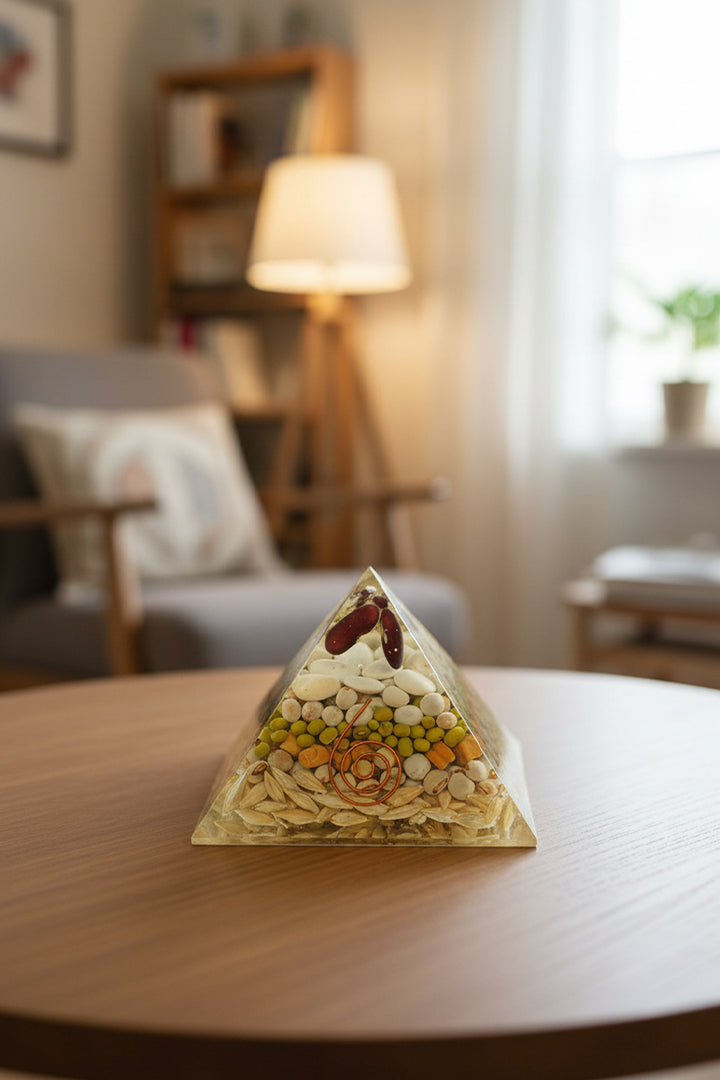 3 INCH ANNAPURNA CRYSTAL PYRAMID  – Abundance, Nourishment &amp; Prosperity