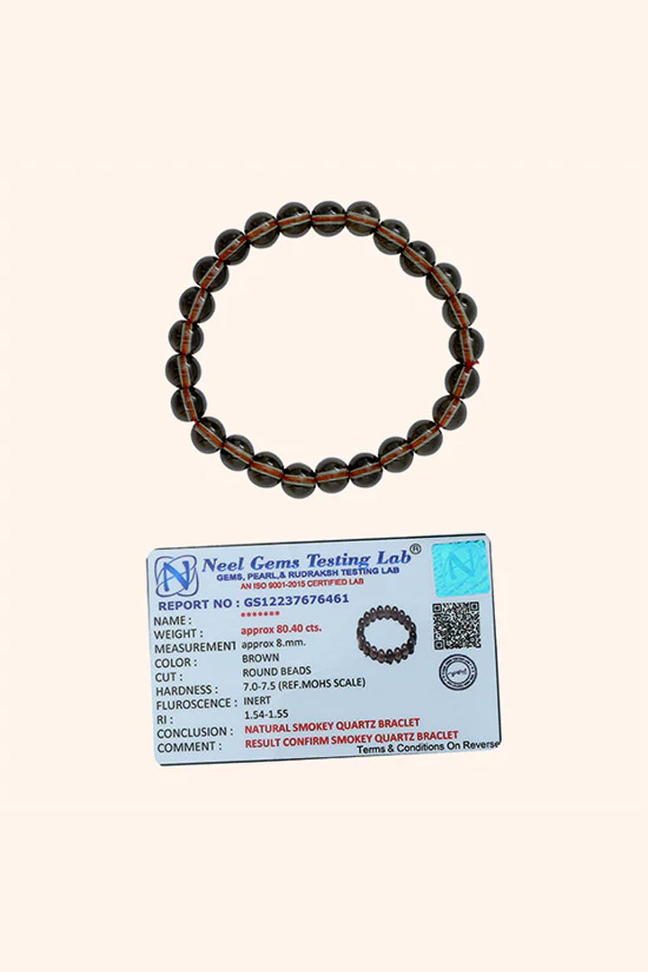 SMOKY QUARTZ BRACELET -  Confidence and inner strength