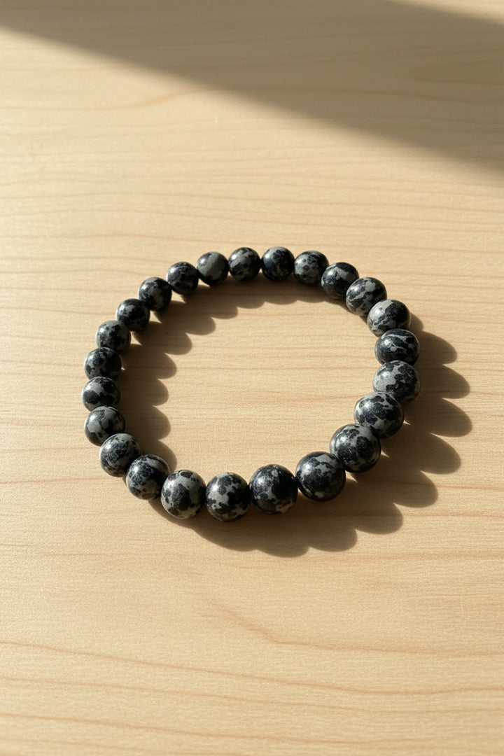 SNOWFLAKE OBSIDIAN BRACELET - Purity, Balance &amp; Protection
