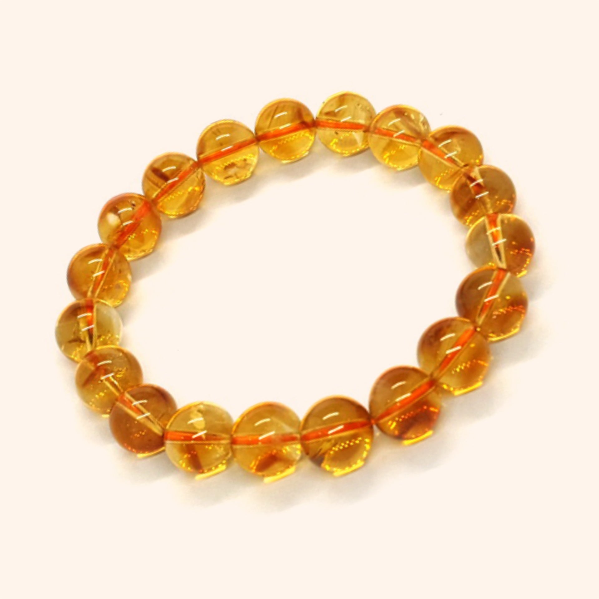 VASTU VARDAN NATURAL CITRINE 10 MM BRACELET