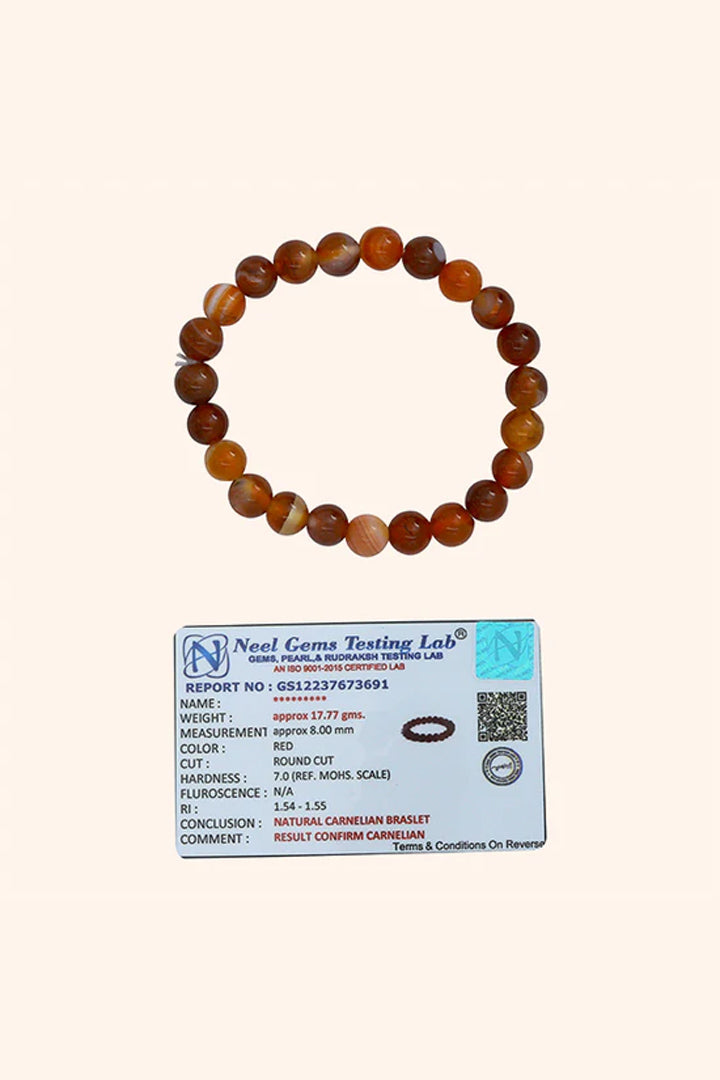 CARNELIAN BRACELET - Energy & Confidence Boost