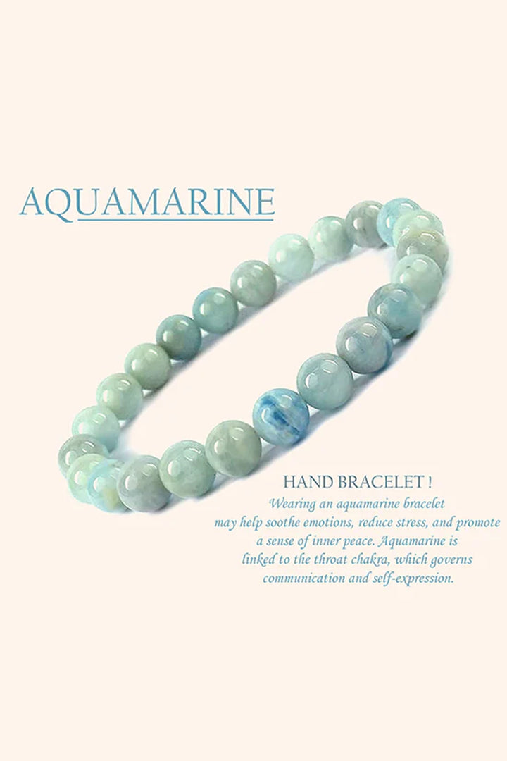 AQUAMARINE BRACELET – Stone of Clear Speech & Emotional Balance