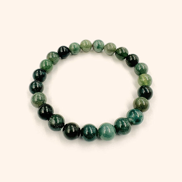 VASTU VARDAN MOSS AGATE BRACELET