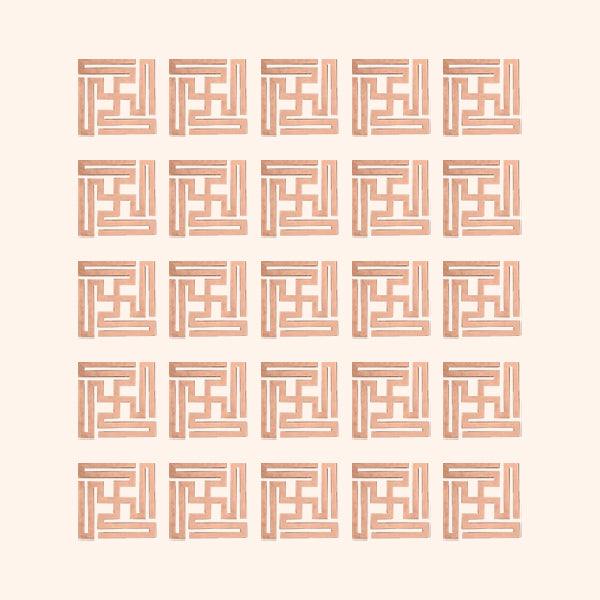 VASTU VARDAN COPPER NANDAVRAT SWASTIK 2 CM (APPROX) 500 PCS