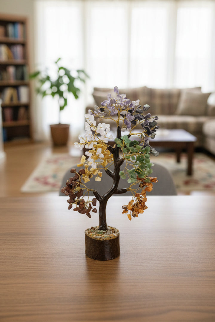 SEVEN CHAKRA TREE 300 BEADS - Energy, Balance & Elegant Décor