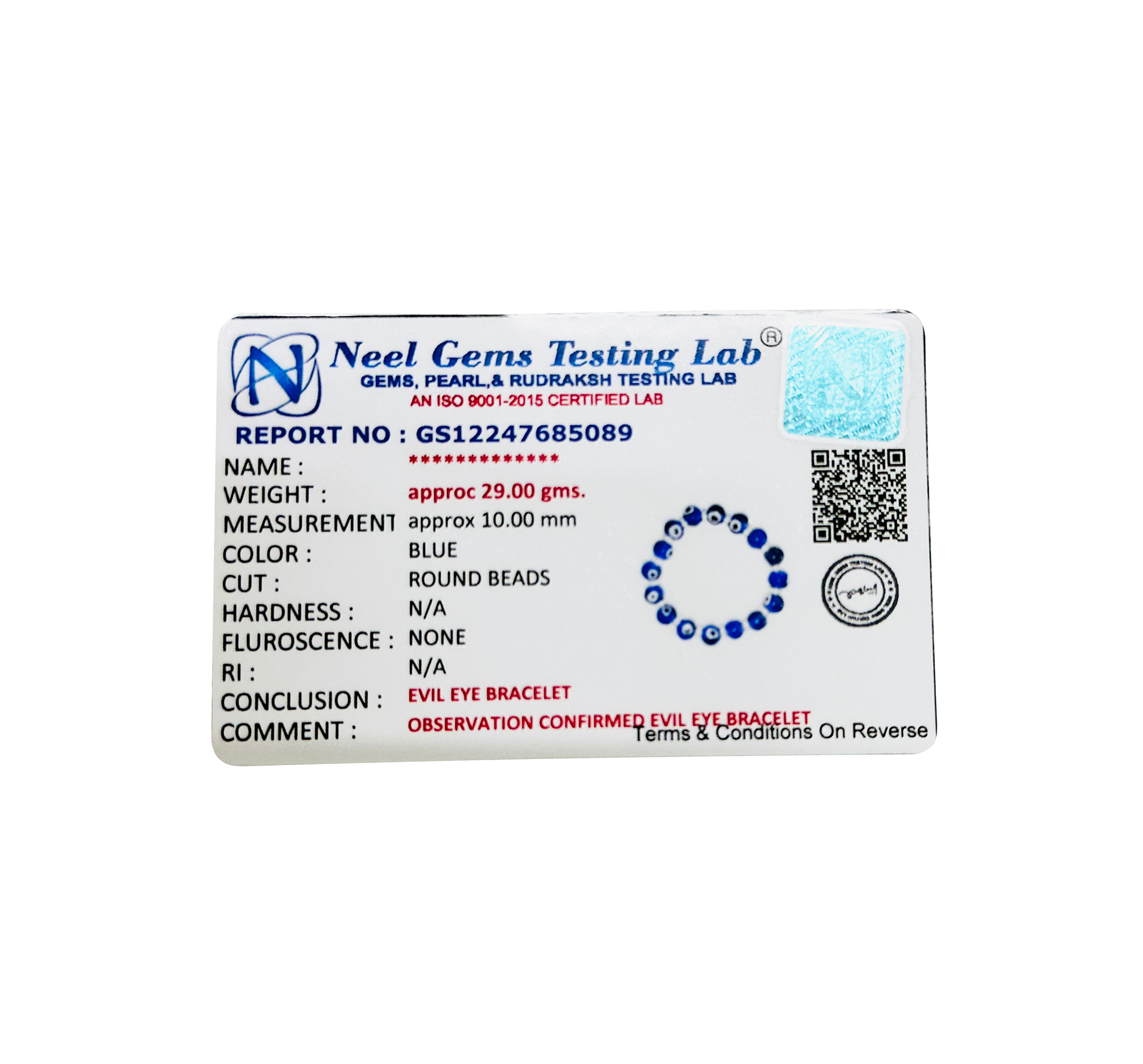 VASTU VARDAN EVIL EYE BRACELET