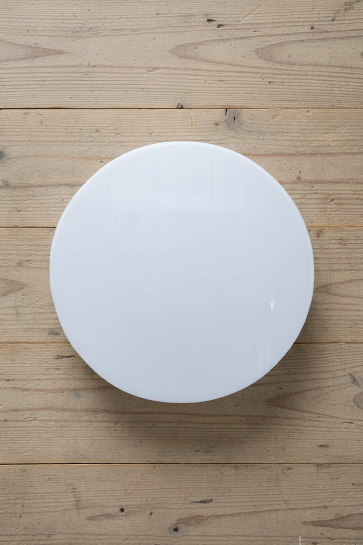 3 INCH - PLAIN ROUND SELENITE CRYSTAL PLATE -  Enhances Spiritual Practices like Reiki, meditation & healing work