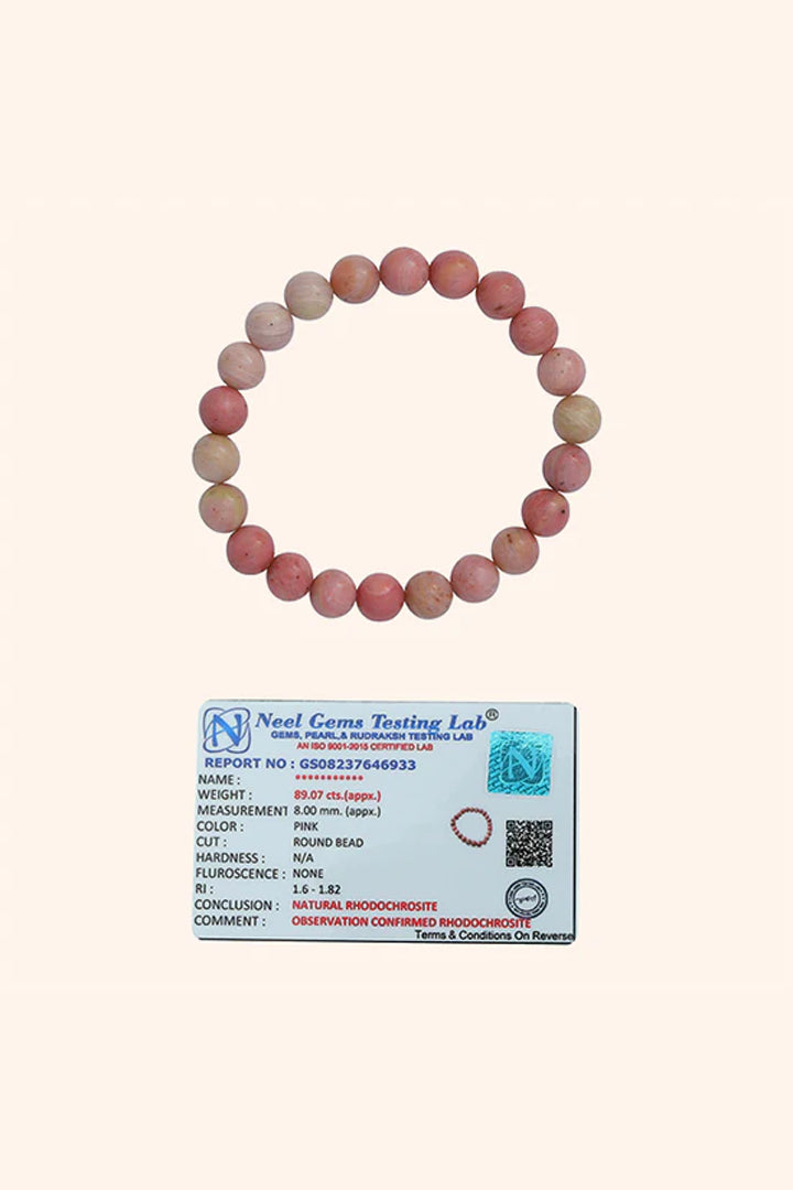 RHODOCHROSITE BRACELET - Love, Healing & Emotional Balance