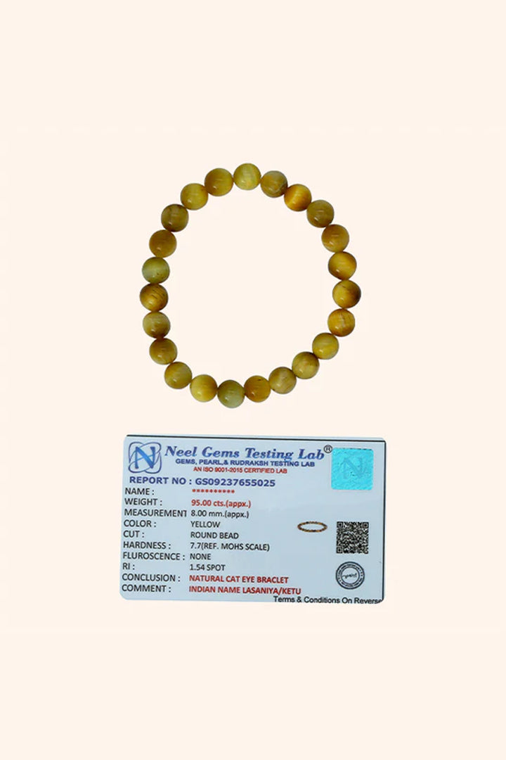 CAT'S EYE BRACELET - Protection, Focus & Prosperity