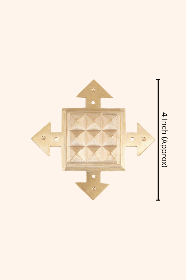 VASTU VARDAN BRASS PYRAMID ARROW HELIX (4 INCH)