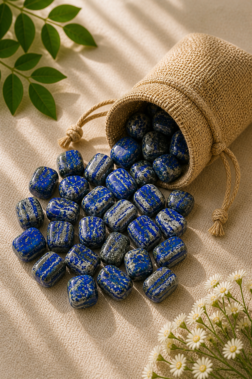 LAPIS LAZULI CRYSTAL TUMBLE 100 GRAM - Wisdom, Clarity & Positive Energy