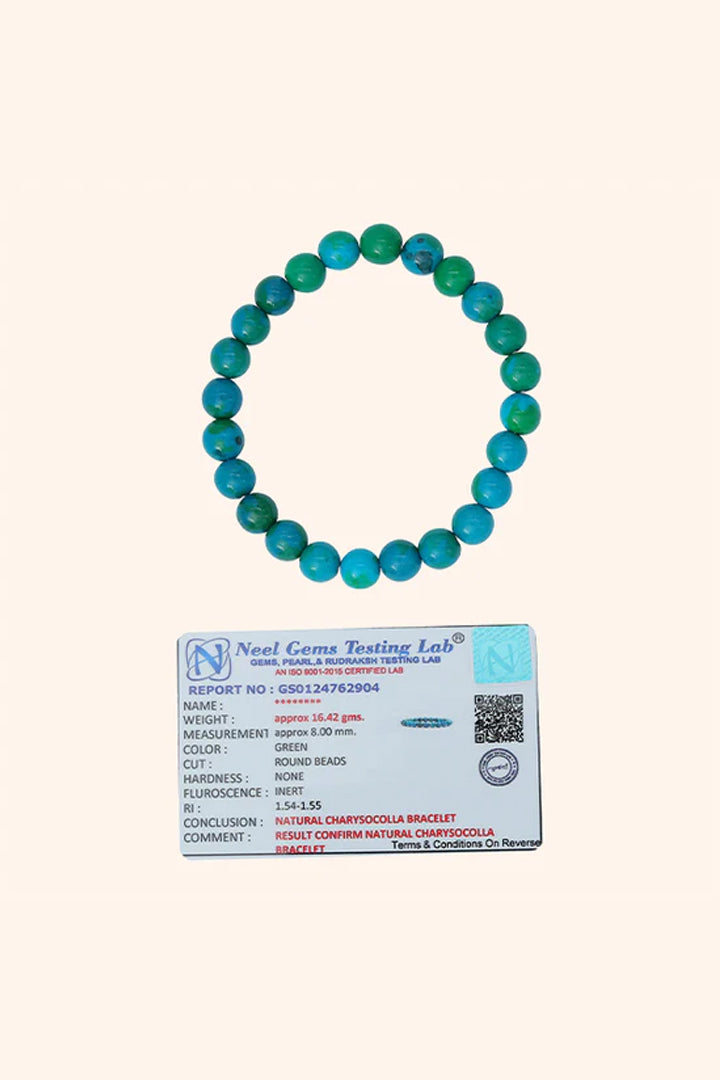 CHRYSOCOLLA BRACELET - Calmness & Communication