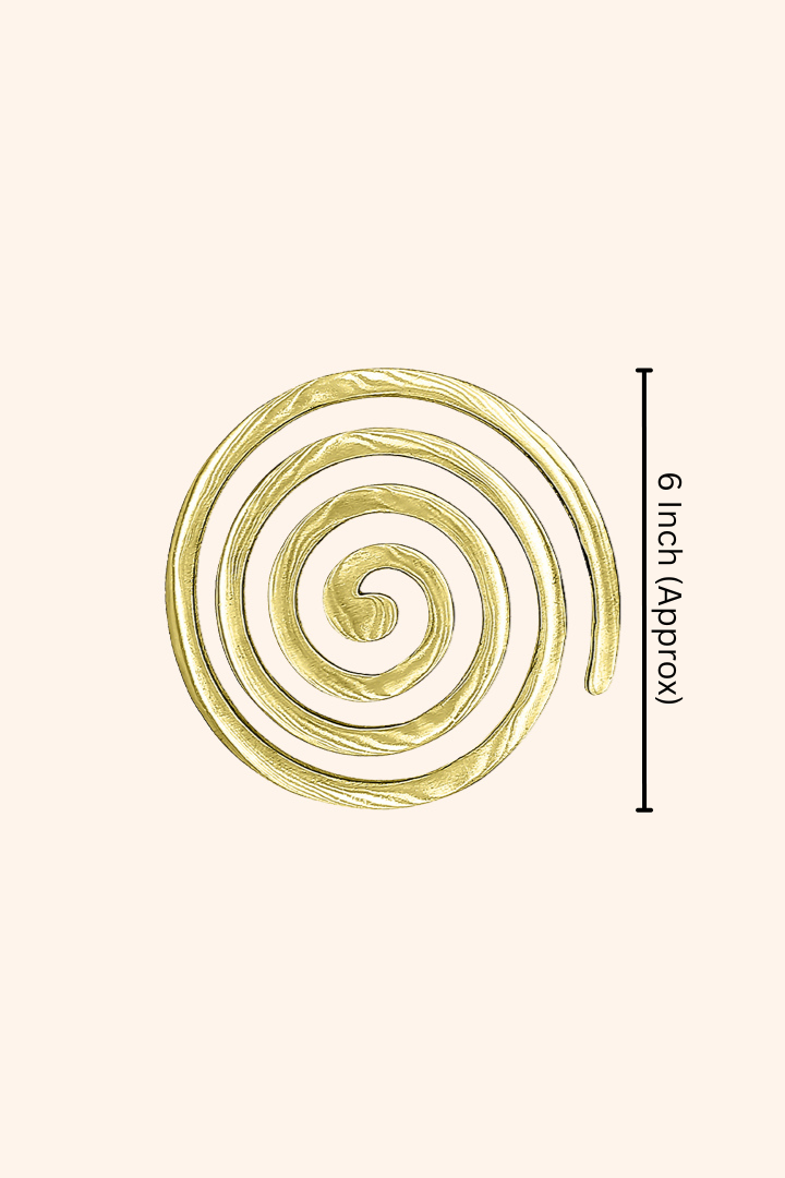 VASTU VARDAN BRASS PLAIN HELIX 4 INCH