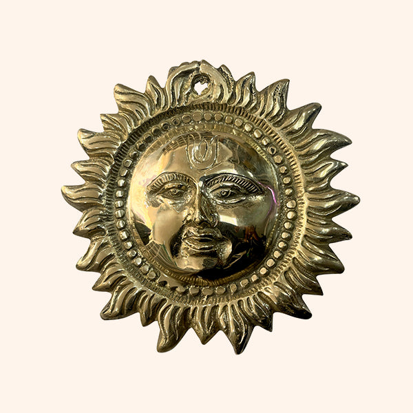 Brass Small Sun Statue