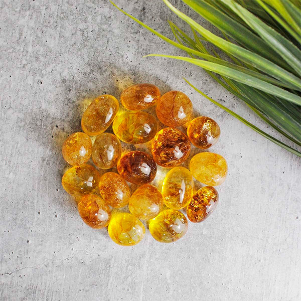 VASTU VARDAN CRYSTAL CITRINE TUMBLE 100 GRAM