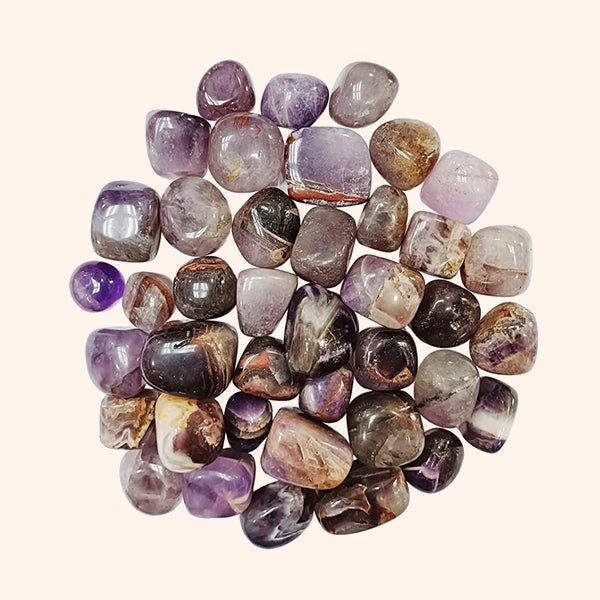 VASTU VARDAN CRYSTAL AMETHYST TUMBLE 100 GRAM