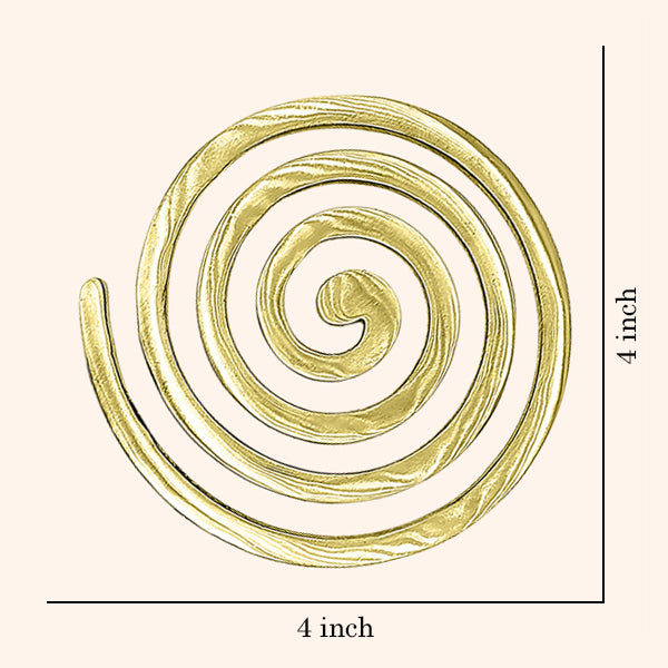 BRASS PLAIN HELIX 4 INCH SET 3