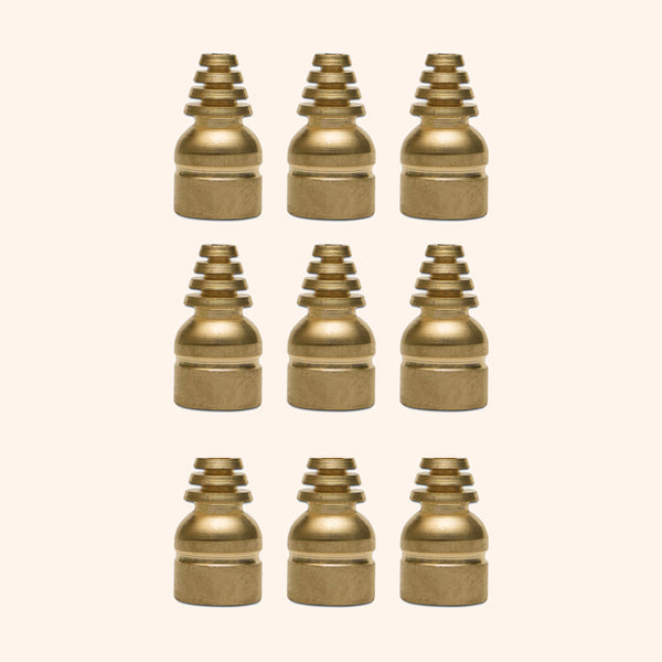 BRASS CONE STUD 15 MM SET 9