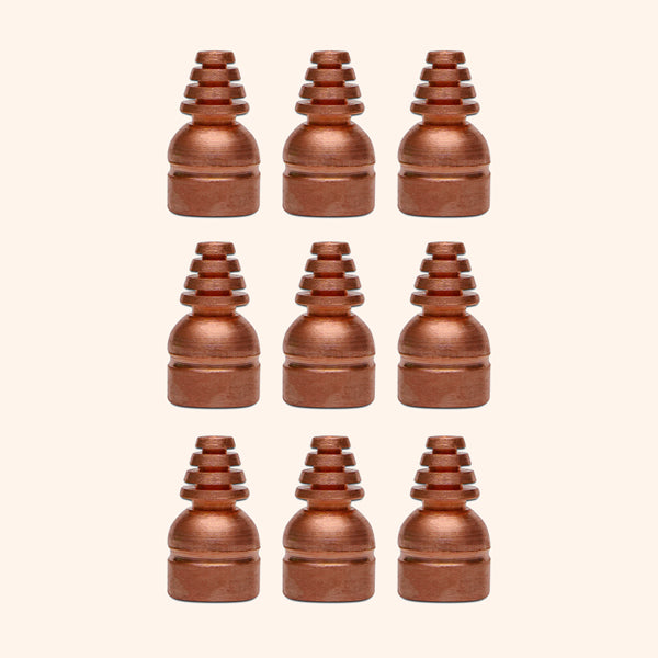 COPPER CONE STUD 15 MM SET 9