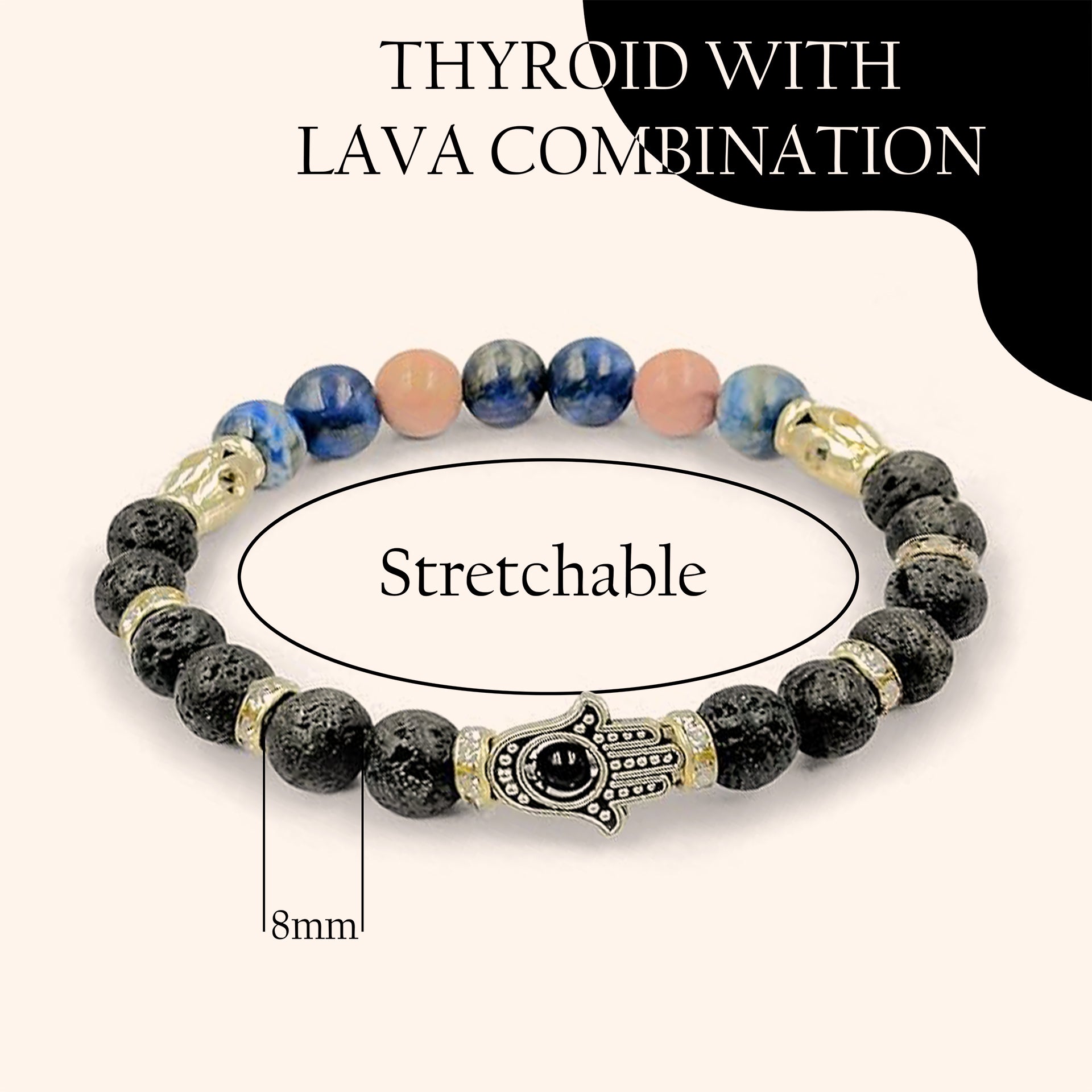 VASTU VARDAN THYROID WITH LAVA COMBINATION BRACELET