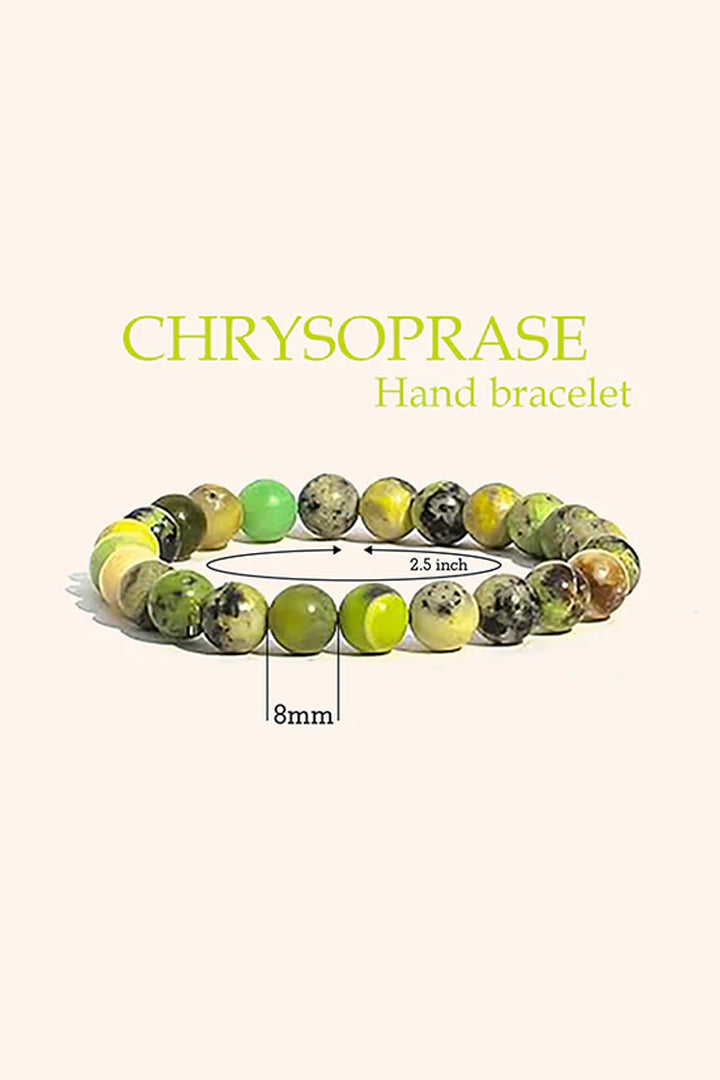 CHRYSOPRASE BRACELET -  Love, Abundance & Emotional Balance