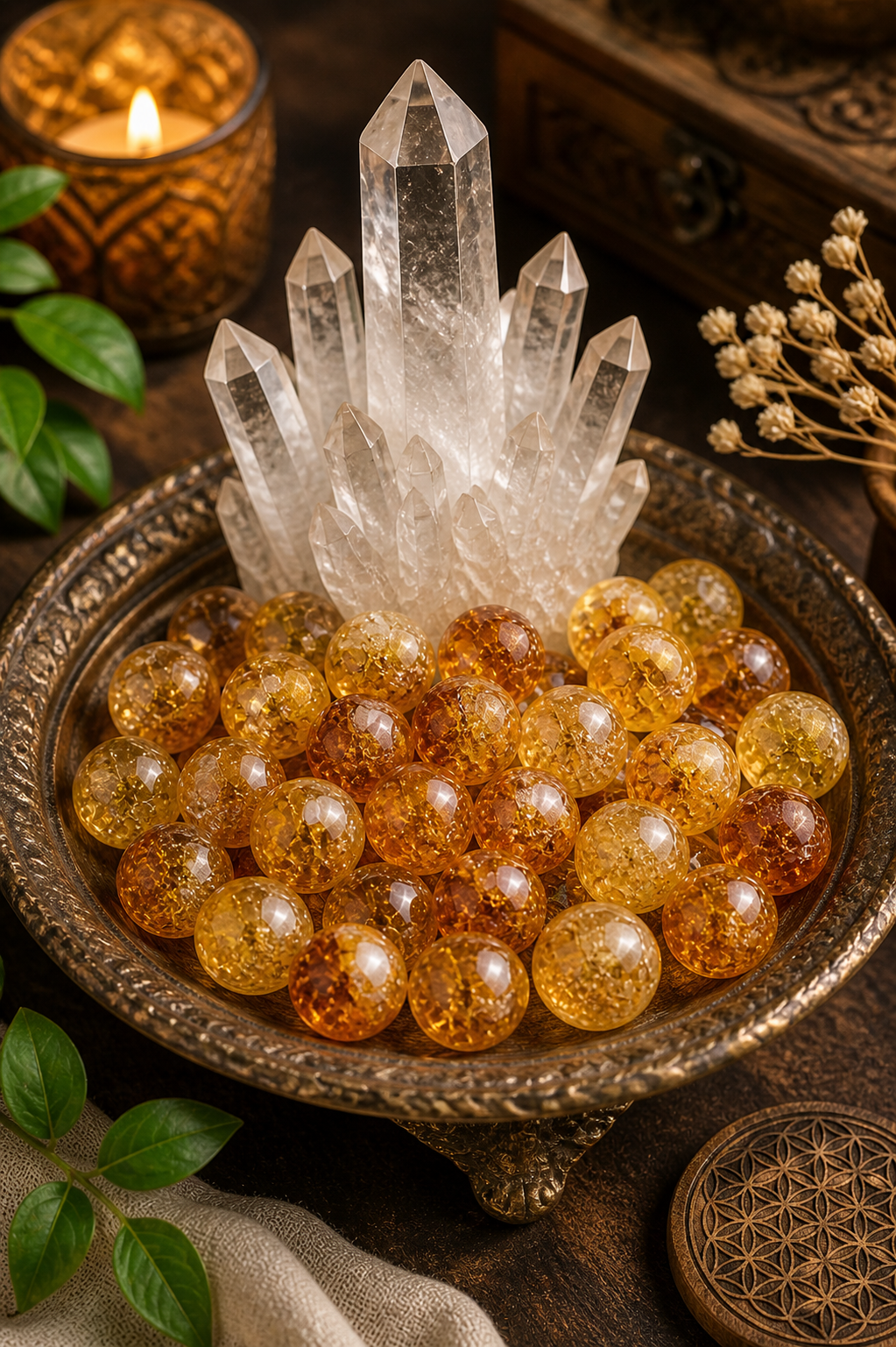 CITRINE CRYSTAL TUMBLE 100 GRAM - Daily Positivity & Confidence Stone