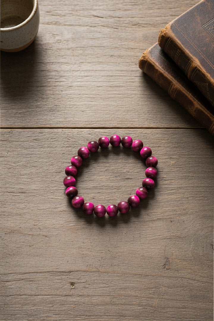 PINK TIGER EYE BRACELET -  Confidence, Positivity & Emotional Balance