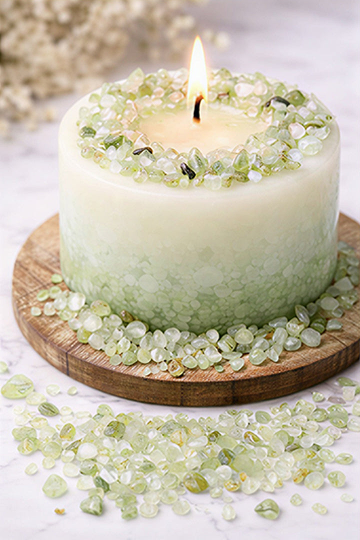 PREHNITE CRYSTAL CHIPS - Great for decorating bowls, vase & planters